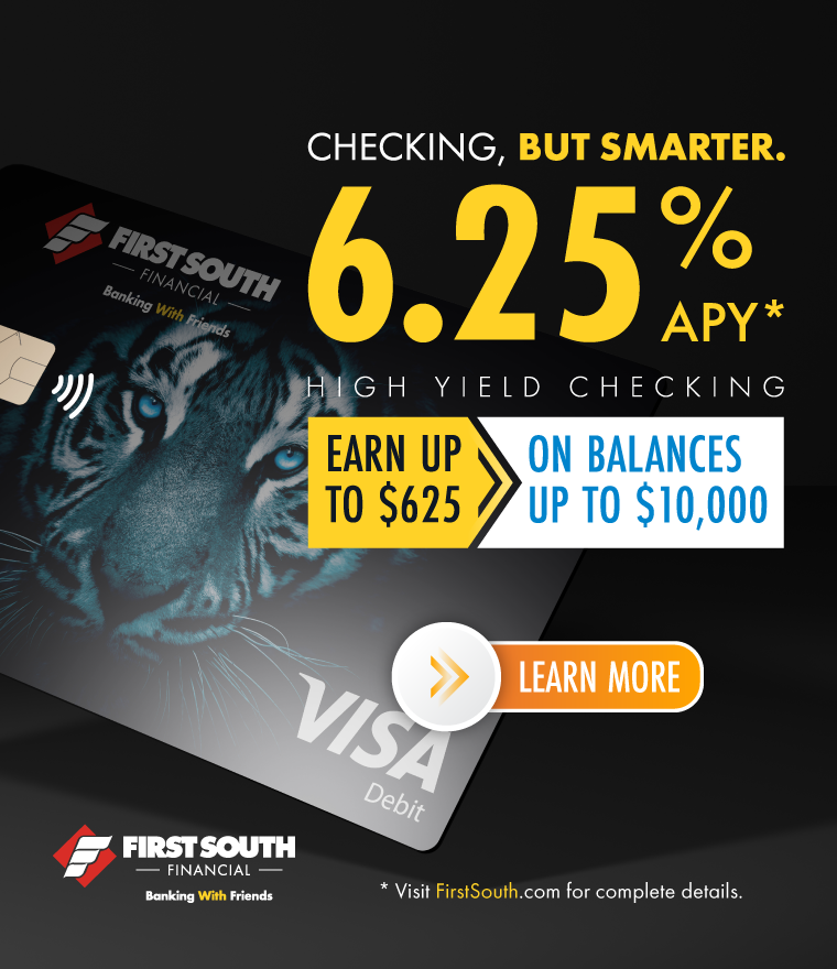 Checking, but smarter. 6.25% APY* High Yield Checking