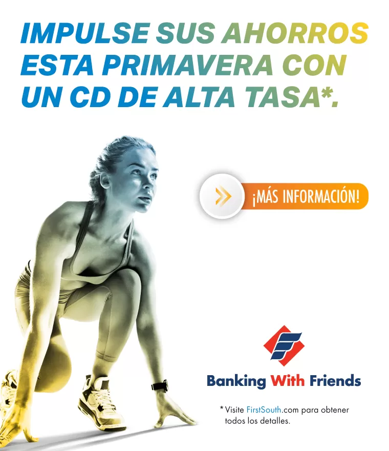 Impulse sus ahorros esta primavera con un CD de alta tasa*.